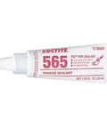 Tube of PST 565 Thread Sealant White 50ml for metal threads, low-strength anaerobic sealant, packaging shows front view.