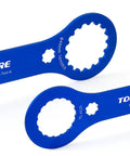 Blue Beast Mode Pro Grade Bicycle Bottom Bracket Wrench For Centerlock System, 44mm 16-tooth aluminum tool for various bike models