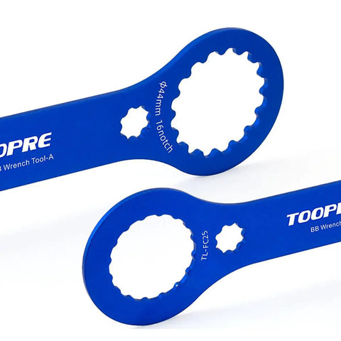 Blue Beast Mode Pro Grade Bicycle Bottom Bracket Wrench For Centerlock System, 44mm 16-tooth aluminum tool for various bike models