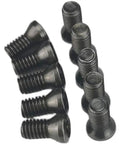 Hardcore Shop Grade Torx Screws For Carbide Inserts On Milling Cutters No Sweat Setup Slick Fit Precision Fasteners Industrial Hardware Tool Box Essentials M4.0 Size Perfect For Heavy Cutting Operations 10 Piece Pack, showing 10 black Torx screws.