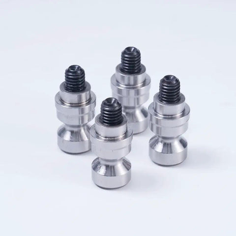 Top Shelf Precision Round Zero Point Clamping Plate Four Point Seven Two Inches Wide For Five Axis Cnc Milling And Robot Gripper Stations, Hardened Steel quick release pull studs for CNC applications.