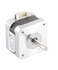 17HS2408 4 Wire Stepper Motor Quiet High Torque Nema 17 Servo Unit showing front view with shaft, ideal for CNC machines and printers.