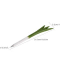 Scallion Shape Wooden Gel Ink Two Piece Pen Set With Comfortable Grip And Easy Care Plastic Body, cute plant design