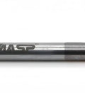 Carbide Square End Mill 4 Flute Diameter One Sixteenth Inch, Cutting Length Three Sixteenth Inch, Shank One Eighth Inch, Side View