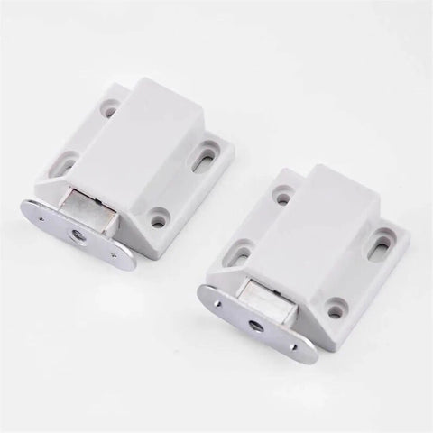 Push Open Cabinet Latch Set 4 Pack Magnetic Door Catch Drawer Closer Built Tough For Heavy Use Ready To Install Spring Detail