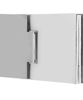 Beveled Double Sided Stainless Shower Door Hinge For 812mm Tempered Glass Bathroom Hardware Heavy Duty Premium 304 Stainless Steel
