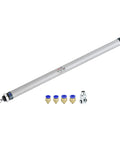 Pneumatic Air Cylinder MAL 16x300 With 16mm Bore And 300mm Stroke, Single Rod, Double Acting With Y Connector And Quick Fittings
