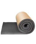 Premium Self Adhesive Egg Crate Acoustic Panels For Walls High Density Fireproof Sound Insulation Foam Roll, grey foam roll and panel.