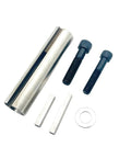 Gas Engine Pulley Crankshaft Sleeve Adapter Kit Extends Shaft Diameter From 1 To 1 1/8 Inch Made Of Premium 304 Stainless Steel For Pulleys And Gearboxes Includes 2 Keys 3/8 24 Screws 7/16 20 Screws And Washer