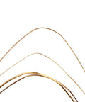 Ultimate Silver Welding Rods Set For Copper Wire Aluminum Repair With Flexible Sizes 0.5 To 1.5mm displayed in curved shapes.