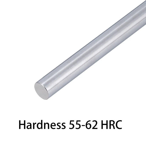 12mm By 1000mm Linear Motion Rod Chrome Shaft For 3D Printer CNC DIY Projects With Case Hardened Carbon Steel HRC55-62 Ra0.05-0.08 Finish