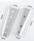 Two Pack Sofa Buckle Hook Connector Set For Sectional Couches No Fuss Easy Install Metal Fastener Hardware Silver White Finish