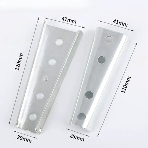 Two Pack Sofa Buckle Hook Connector Set For Sectional Couches No Fuss Easy Install Metal Fastener Hardware Silver White Finish