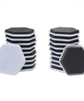 Total Game Changer 20 Pack Heavy Duty Furniture Sliders, hexagonal shape, for easy gliding on carpet.