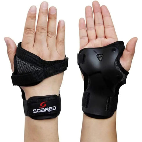 Impact Resistant Wrist Guard For Skating Skateboarding Snowboarding Skiing And Motocross With ABS Bone Shell on hands