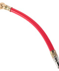 Super Dope Red Air Pump Hose And Heavy Duty Rubber Universal Replacement Tube For Your Sweet Ride Motorcycle Electric Scooter Or Car Tire Inflator Compressor Setup Fast Efficient Quick Fill Pressure Gauge Accessory red rubber hose