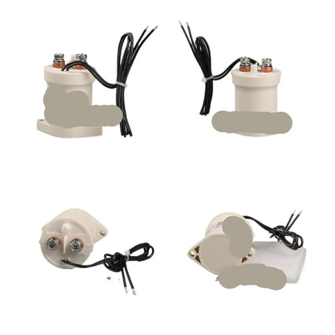 Heavy Duty High Voltage DC Contactor Relay For Electric Vehicle Charging, compact with wiring, used for circuit switching.