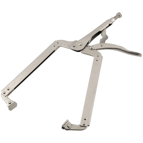 Two Pack 18 Inch C Clamp Locking Pliers With Swivel Pads For Welding And Woodworking, Built Tough Heavy Duty Locking Pliers With Trigger Release