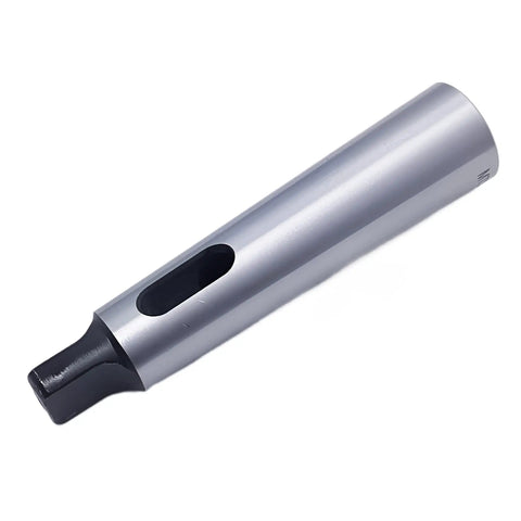 MT2 To MT3 Morse Taper Drill Sleeve Adapter For Lathe And Milling Collets Pro Grade Reducing Adapter in steel with slot detail.