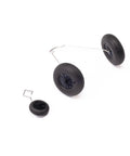 Landing Gear Set For Micro XCub 450mm RC Plane, Durable Black Replacement Gear Legs, Easy Snap In Install, HBZ-1274