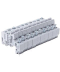 Ten Pack Din Terminal Blocks End Stop Bracket For EUK And EUK2 C Type G5AB Compatible Durable Electrical Wiring Block Kit