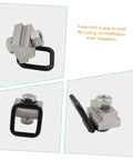 Heavy Duty D Ring Tie Down Anchors Bolt Directly To Truck Bed Rails Or Boat Trailers Slick Drop In Fitment No Cutting Needed showing installable trailer hitch.