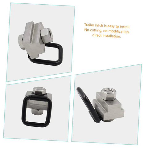 Heavy Duty D Ring Tie Down Anchors Bolt Directly To Truck Bed Rails Or Boat Trailers Slick Drop In Fitment No Cutting Needed showing installable trailer hitch.