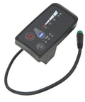 5 Pin Electric Bike Power Display Meter With LED Readout, Universal Handlebar Panel for 24V E Bike and Mountain Bike with cable