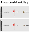 Indexable lathe turning tool set: two black tool holders, red T-8 screws, and RCMT0602 carbide inserts.