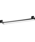 Parallel 24 Inch Towel Bar Matte Black For Bathroom, Sleek Wall Mount Towel Holder, Durable Steel Construction, Modern Round Within Square Design