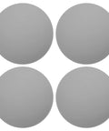 Silicone Door Stopper Bumper Pads With Strong Adhesive, 4 Pack Grey Wall Protectors For Doors And Toilet Seats, set of four