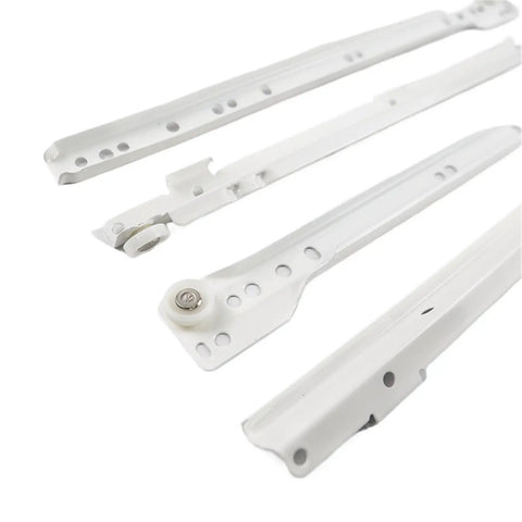 Beefy Heavy Duty Powder Coated Undermount Drawer Slides 45mm Width One Piece Modern Design Sliding Roller Runner for kitchen