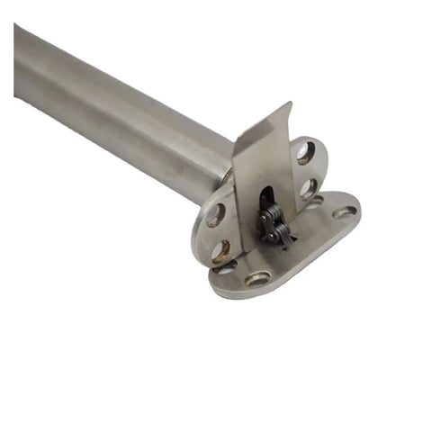 Stainless steel hinge from Self Closing Door Closer Kit With Hidden Concealed Hinges For No Fuss Quiet Smooth Auto Closure