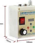 750W Silent Brushless Servo Motor With Speed Controller, front view measuring 120x100x70mm, included for belt sander and DIY lathe