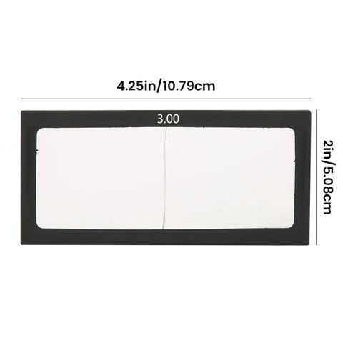 2 By 4.25 Inch Welding Lens With 3.0 Magnification Cheater Lens For Eye Protection, Compatible With Most Welding Helmets, Diopter Options