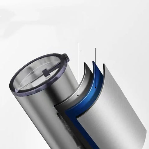 Cross-section of compact insulated cup from Automatic Coffee Maker With Built In Grinder Compact Portable Insulated Cup All In One Home Barista Setup For Quick Fresh Beans To Cup One Tap Brew For That Rich Morning Kick Travel Friendly Espresso Quality Brew On The Go.