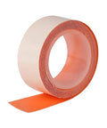 Orange roll of Tank Bond Thread Stopper Tape for interior and exterior use, quick fix for loose screws, reusable up to three times per application.