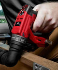Slick Brushless Drill Driver With Four Versatile Heads Compatible With Milwaukee M12 Tools used for precise work on wood.