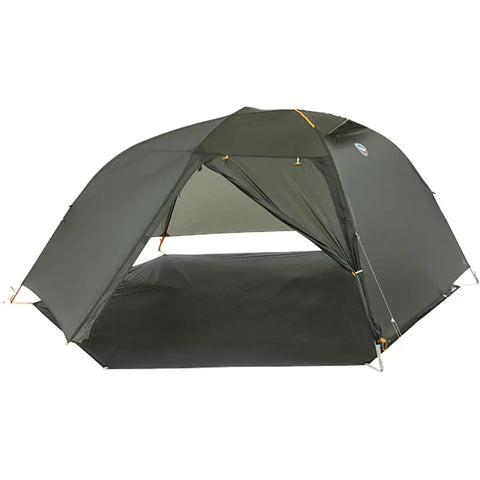 Copper Spur UL Bikepack Footprint Ground Cover For Ultralight Tents shown under a dark green tent structure