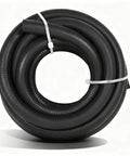 3/8 transmission oil cooler hose, 10 ft, 300 PSI high-pressure, black braided rubber hose for power steering