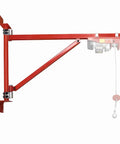 660 Pound Wall Mount Jib Crane With 47 Inch Reach And 180 Degree Rotation, Beefy Heavy Duty Steel Construction, side view