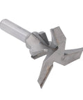 Super Cool Thonlai Arc Bending Router Bit With 1/2 Inch Shank And Three Flutes for curved wood slotting, angled view