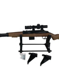 Portable Rifle And Handgun Display And Cleaning Stand For Airguns, Indoor Table Or Wall Mount with included mounting brackets
