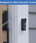 Adhesive Door Mount For Video Doorbell 1st Gen No Drill Wall Bracket Quick Install For Home Security System Not Compatible With 2nd Gen Ideal For Apartments Rentals And Offices installed on wall
