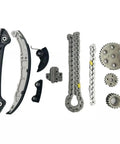 Heavy Duty Timing Chain Repair Kit For Ford Mondeo 2.3L with sturdy tensioners, guides, and chains for smooth engine performance.
