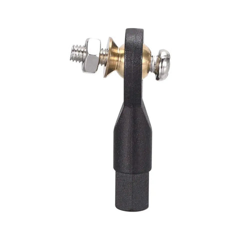 Side view of M3 ball end tie rod end from Ten Pack M3 Ball End Tie Rod Ends 3x29mm Lever Steering Linkages With Screws And Nut For RC.