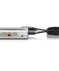 UCA202 Ultra Low Latency USB Audio Interface with 2 In 2 Out Digital Output showing RCA connections and cable