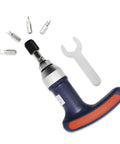 Adjustable Torque Screwdriver Set With Precision Dial 3 To 6 Nm Multi Bit Wrench For Electronics And Light Industry Easy Read Scale 6.35 Hex Connector Great For DIY Projects And Electrical Work, with bits and wrench