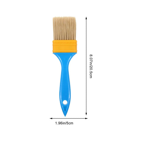 2 Inch Nylon Bristle Paint Brush with Plastic Handle, ideal for DIY home projects, indoor and outdoor use, 2-inch size displayed