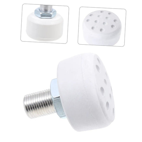 Rubber Brake Block Stopper Kit For Roller Skates And Quad Skates Adjustable Toe Stops, detailed white rubber and metal design